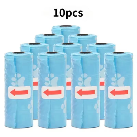 1-50 Rolls Biodegradable Dog Poop Bags Leak-Proof Thick Pet Waste Bags for Outdoor Walks Cat Litter Trash Bags Pet Supplies
