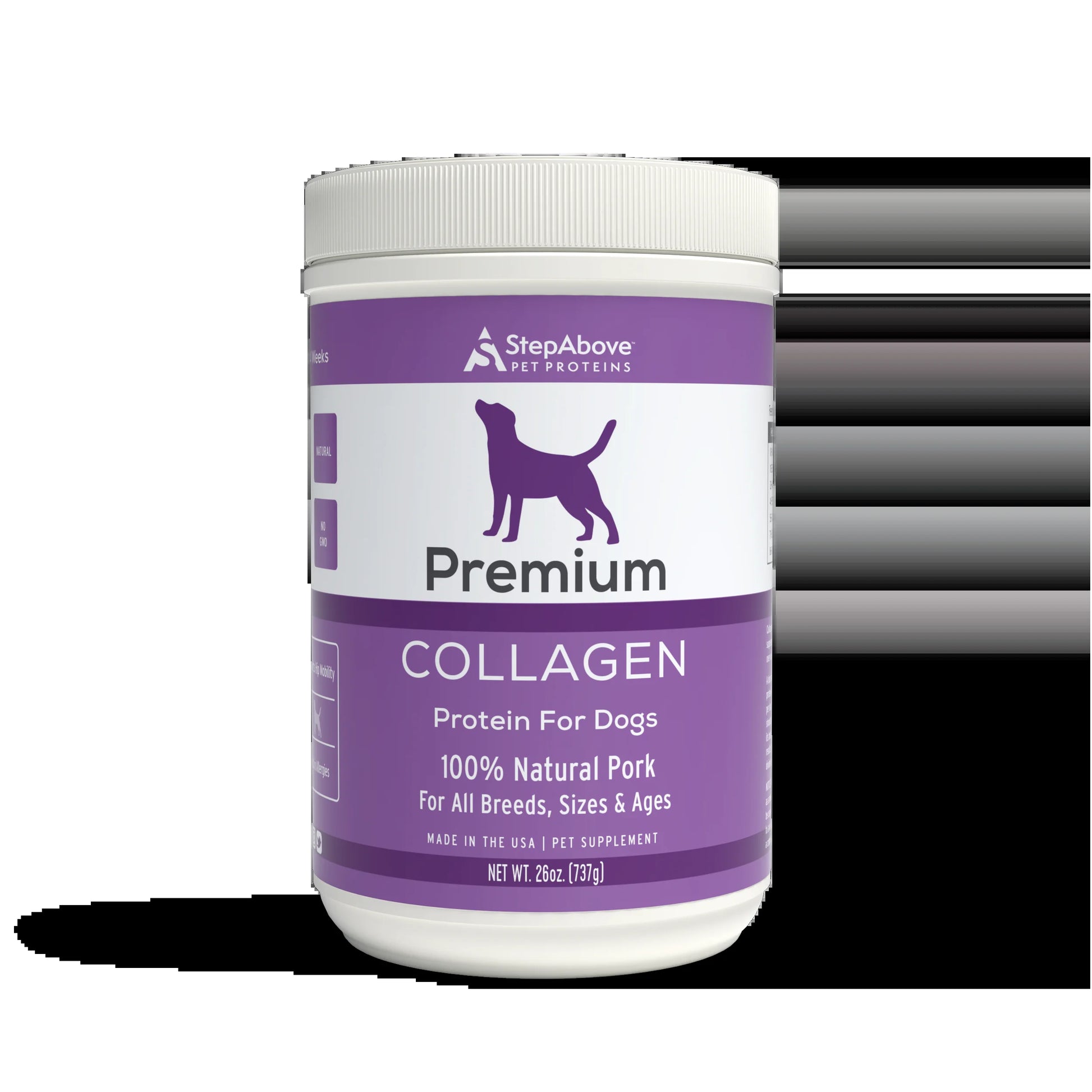 100% Collagen Protein for Dogs | Hip & Joint | Allergy Relief | Digestive Aid | Overall Health | 1 Lb 10 Oz